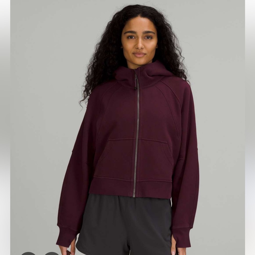 Lululemon oversized full zip cropped scuba